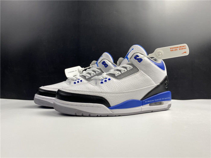 Air Jordan 3 Retro White Blue CT8532-040 - CCSHOES