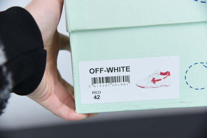 OFF WHITE™ C/O VIRGIL ABLOH OUT OF OFFICE LOW-TOP LEATHER SNEAKERS "OOO" - CCSHOES