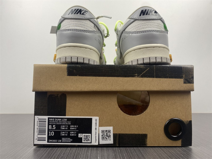 Nike Dunk Low Off-White Lot 43 DM1602-128 - CCSHOES