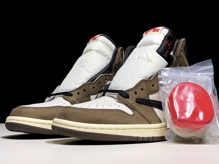 Travis Scott x Air Jordan 1 Retro High OG 'Mocha' - CD4487 100 - CCSHOES