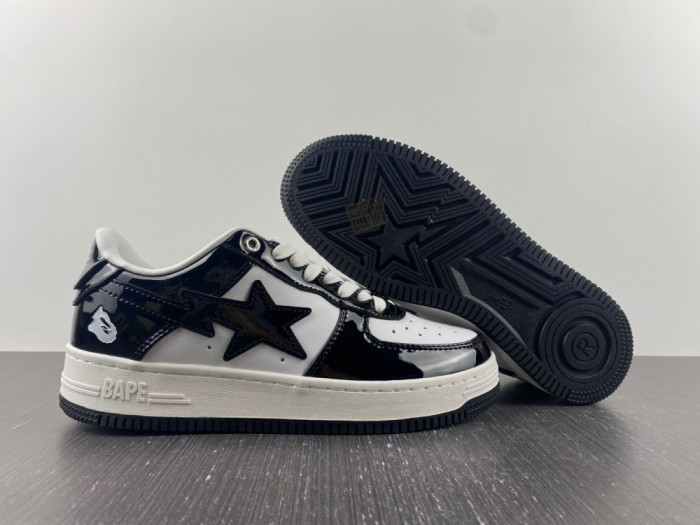 A BATHING APE BAPE STA LOW BLACK 1H70191001 - CCSHOES