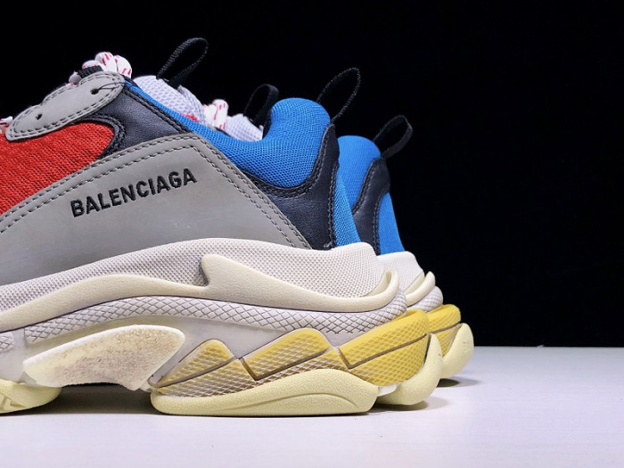 BLCG Triple S Grey Red Blue (2018 Reissue) 533883 W0902 4365 - CCSHOES