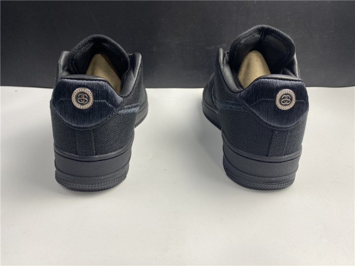 NIKE AIR FORCE 1 LOW STUSSY BLACK CZ9084-001 - CCSHOES