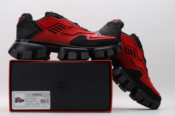 PRAD CLOUDBUST THUNDER KNIT RED AND BLACK - CCSHOES
