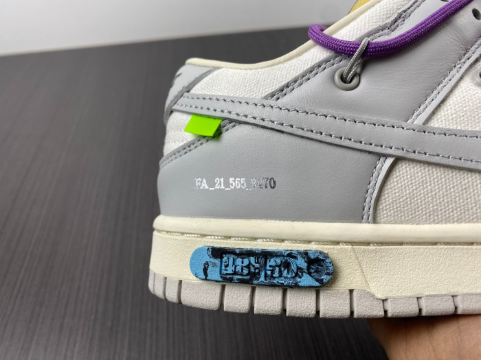 Nike Dunk Low Off-White Lot 45 DM1602-101 - CCSHOES