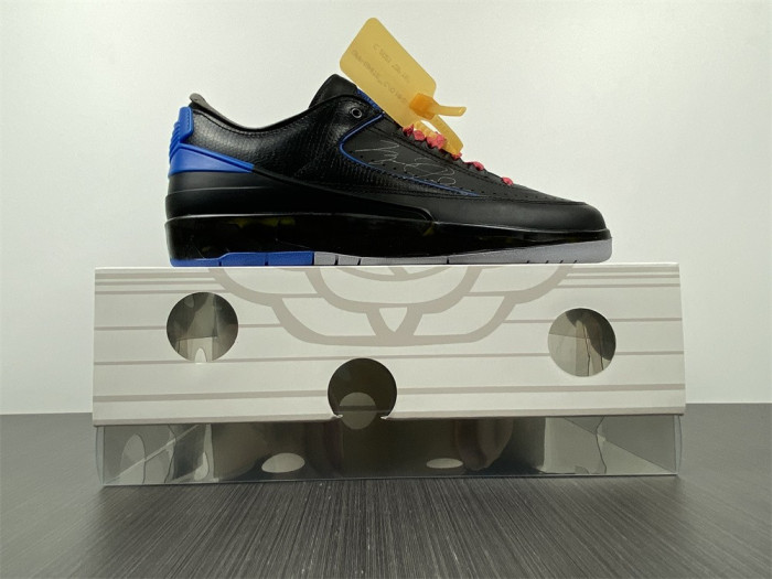 Jordan 2 Retro Low SP Off-White Black Blue DJ4375-004 - CCSHOES