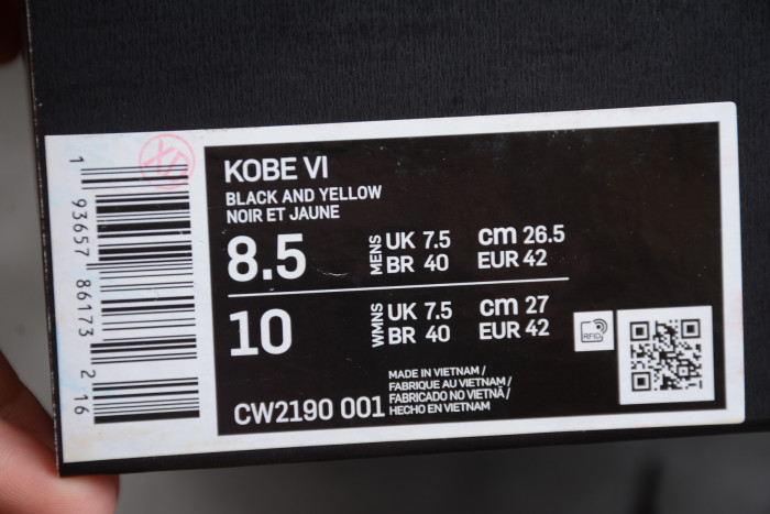 Nike Kobe 6 Protro “Del Sol” CW2190-001 - CCSHOES