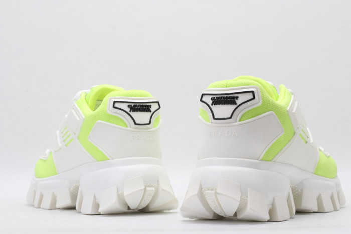 PRAD CLOUDBUST THUNDER KNIT GREEN AND WHITE - CCSHOES