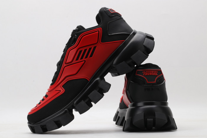 PRAD CLOUDBUST THUNDER KNIT RED AND BLACK - CCSHOES