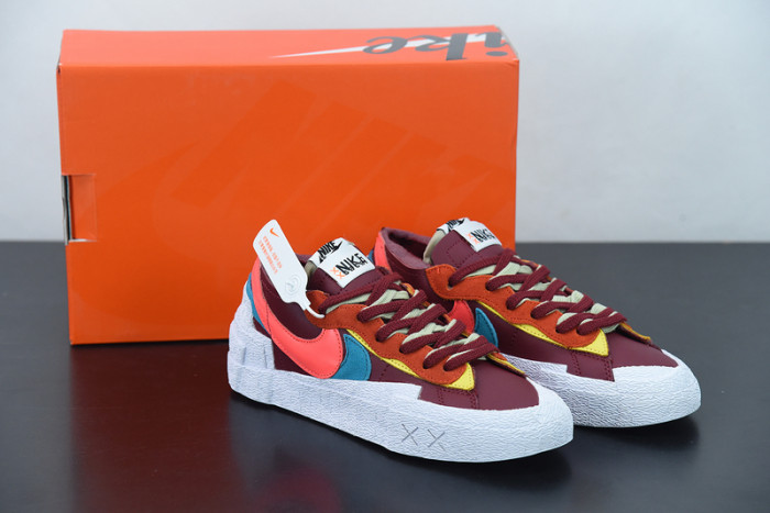 Nike Blazer Low sacai KAWS Red DM7901-600 - CCSHOES