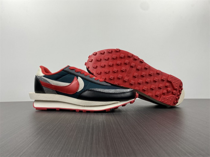 sacai x Undercover x LDWaffle 'Midnight Spruce University Red' DJ4877-300 - CCSHOES