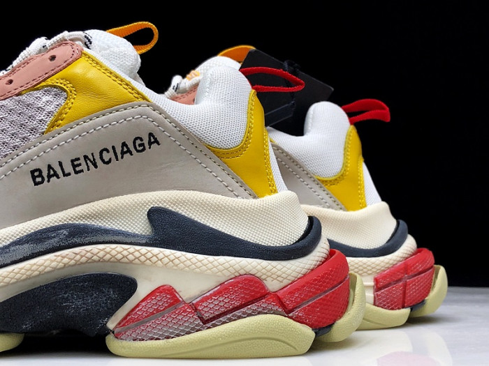 BLCG Triple S Cream Yellow Red 524038 W09O5 9035 - CCSHOES