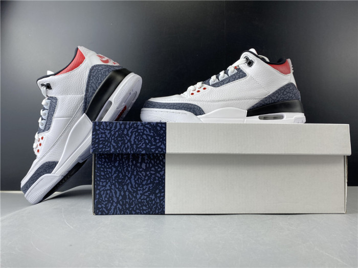 AIR JORDAN 3 RETRO "WHITE FIRE RED" CZ6431-100 - CCSHOES