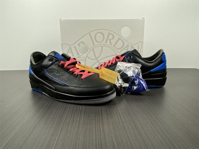 Jordan 2 Retro Low SP Off-White Black Blue DJ4375-004 - CCSHOES