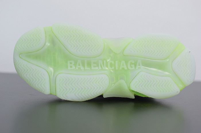 BLCG SNEAKER TRIPLE.S.GOMMA GREY WHITE GREEN 541624 W2FR1 8297 - CCSHOES