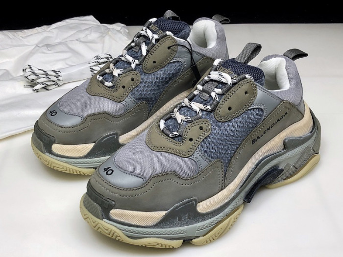BLCG Triple S Grey Beige 656686 W06G01 1022 - CCSHOES