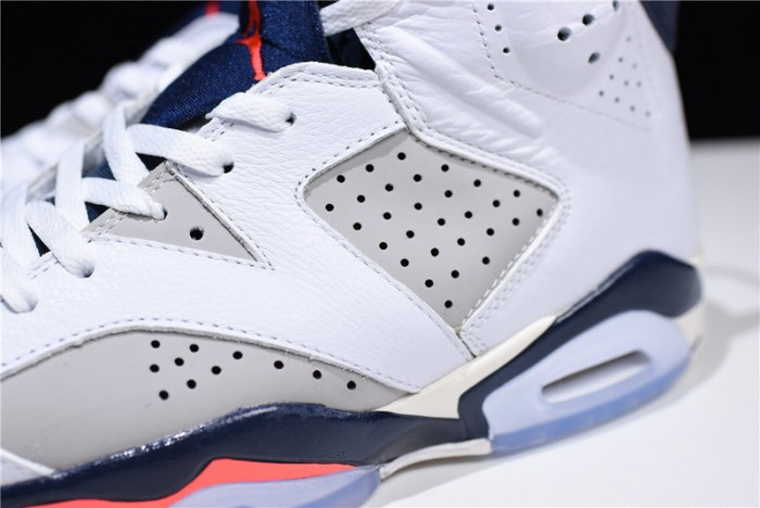 Air Jordan 6 Retro Tinker White/Infrared 23-Neutral Grey-Sail 384664-104 - CCSHOES