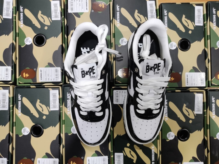 A BATHING APE BAPE STA LOW BLACK 1H70191001 - CCSHOES