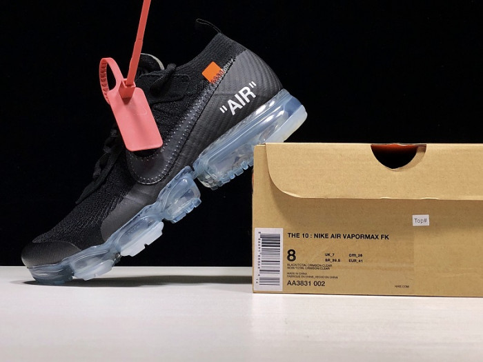 Off-White x Nike Air VaporMax FK Black AA3831-002 - CCSHOES