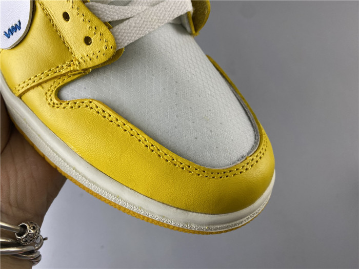 Air Jordan 1 x Off-White NRG White/Dark Powder Yellow-Cone AQ0818-149 - CCSHOES
