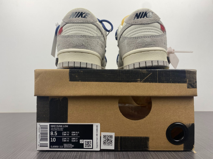 Nike Dunk Low Off-White Lot 18 DJ0950-112 - CCSHOES