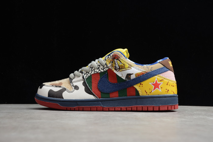 NIKE DUCK LOW PRO WHITE RED YELLOW 318403-175 - CCSHOES