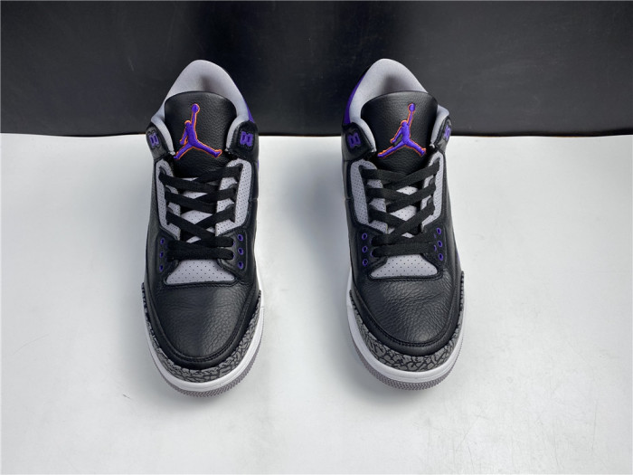 Air Jordan 3 Retro Black Court Purple CT8532 050 - CCSHOES