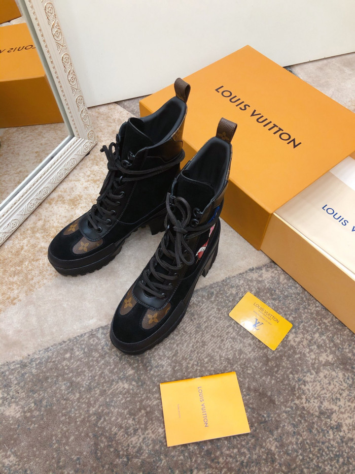 LOUS VUITON LAUREATE PLATFORM DESERT BOOT - CCSHOES