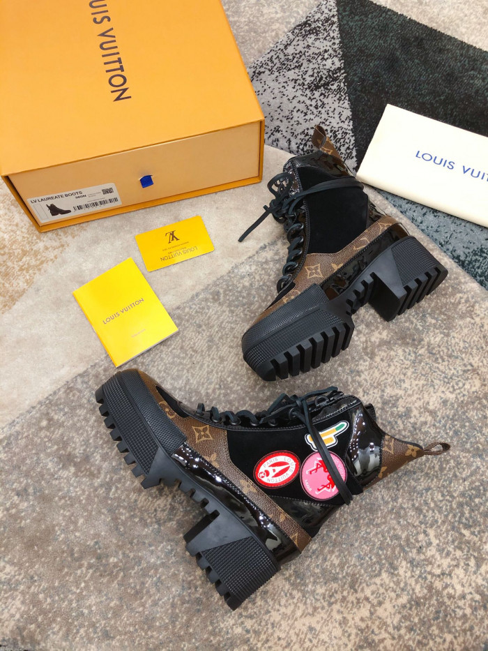 LOUS VUITON LAUREATE PLATFORM DESERT BOOT - CCSHOES
