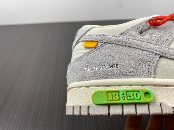 Nike Dunk Low Off-White Lot 13 DJ0950-110 - CCSHOES