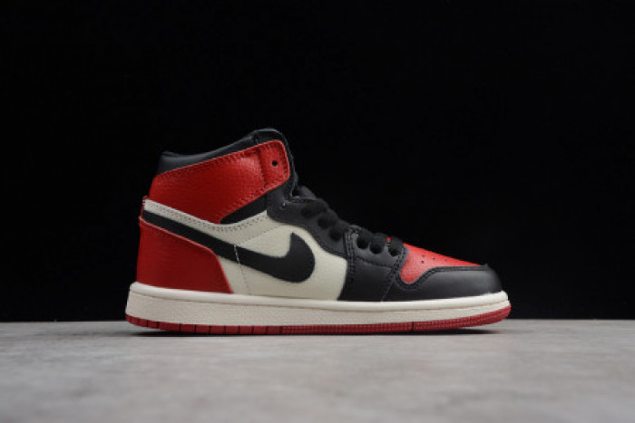 KIDS AIR JORDAN 1 RETRO HIGH OG "BRED TOE" 555088 610 - CCSHOES