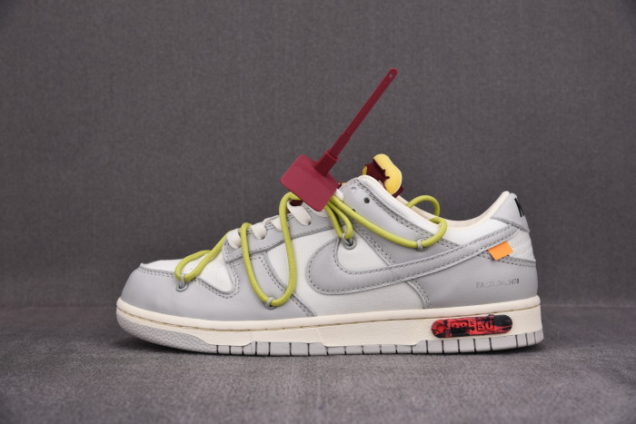 OFF-WHITE X NIKE DUNK LOW THE 50 WHITE GREY DM1602-106 - CCSHOES