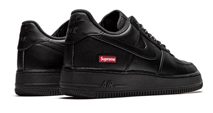NIKE AIR FORCE 1 LOW SUPREME BLACK - CCSHOES