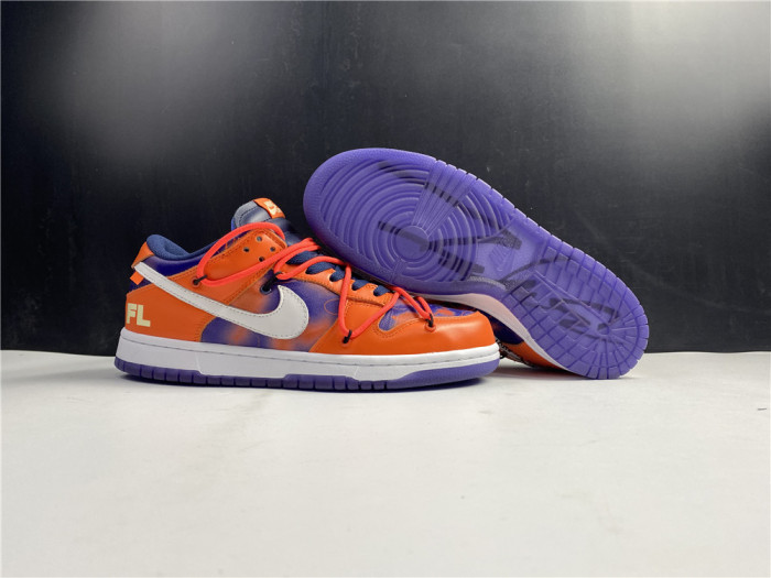 OFF-WHITE X NIKE SB DUNK LOW ORANGE PERPLE WHITE CT0856-801 - CCSHOES