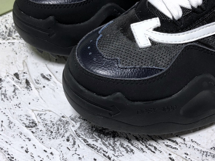 OFF-WHITE C/O ODSY-1000 SNEAKER BLACK - CCSHOES