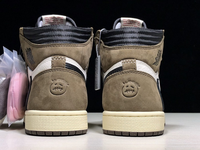 Travis Scott x Air Jordan 1 Retro High OG 'Mocha' - CD4487 100 - CCSHOES
