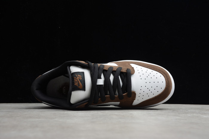 NIKE SB DUNK LOW WHITE BLACK TRAIL END BROWN 304292-102 - CCSHOES