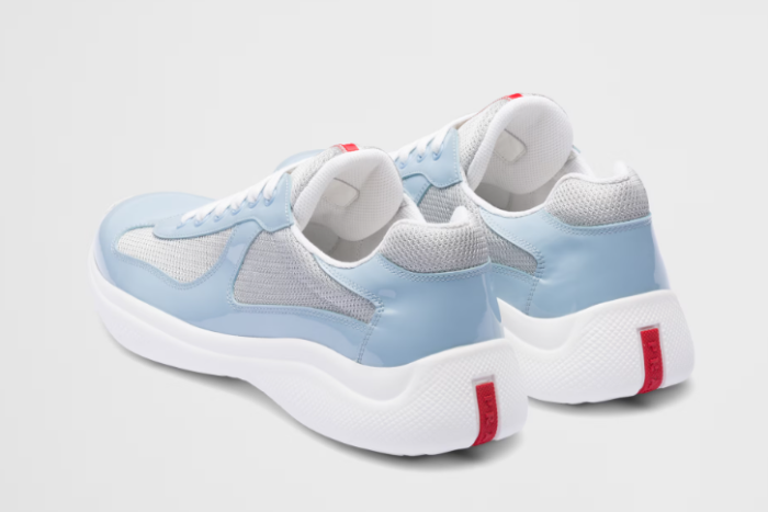 Patent leather and technical fabric Prada America's Cup sneakers - CCSHOES