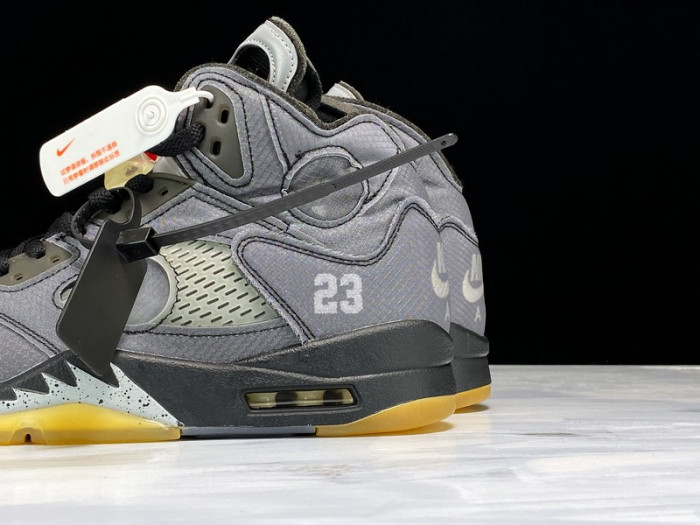 Off-White x Air Jordan 5 Black CT8480-001 - CCSHOES