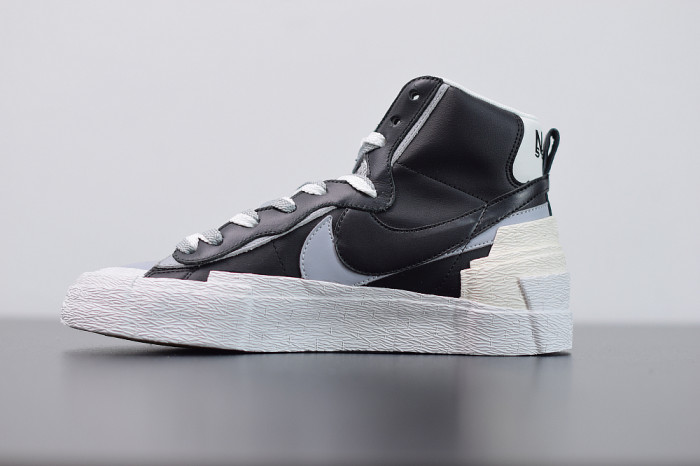 SACAI X NIKE BLAZER MID BLACK GREY BV0072-002 - CCSHOES