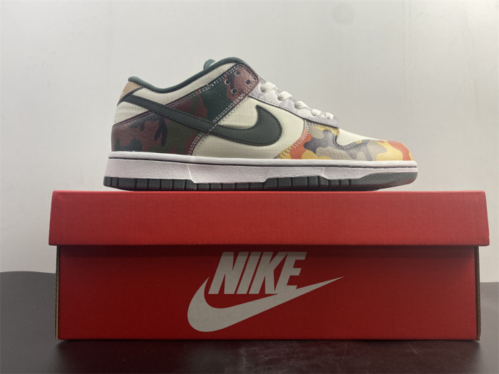 Nike Dunk Low SE Sail Multi-Camo DH0957-100 - CCSHOES