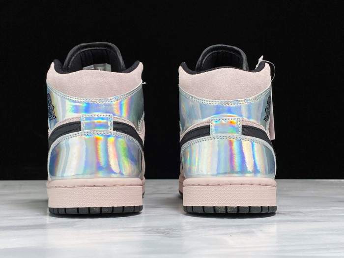 Air Jordan 1 Mid Dirty Powder Iridescent (W) BQ6472-602 - CCSHOES