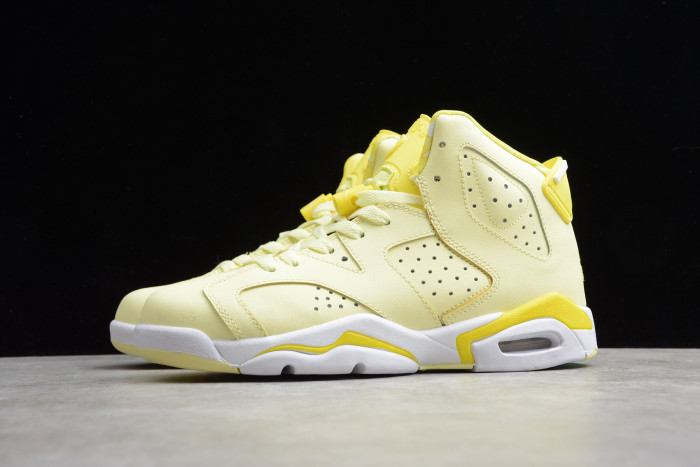 Air Jordan 6 Retro Dynamic Yellow Floral (GS) 543390-800 - CCSHOES