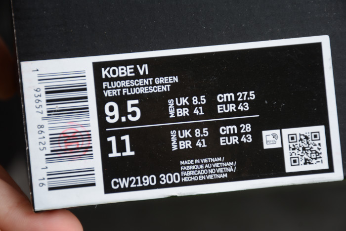 NIKE KOBE 6 PROTRO GRINCH CW2190-300 - CCSHOES