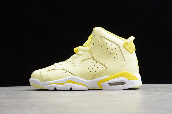 Air Jordan 6 Retro Dynamic Yellow Floral (GS) 543390-800 - CCSHOES