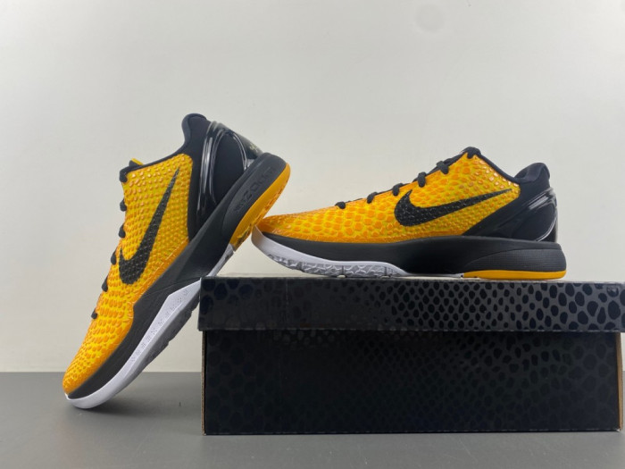 NIKE KOBE 6 PROTRO “LIGHTBULB” BLACK YELLOW 429659-700 - CCSHOES