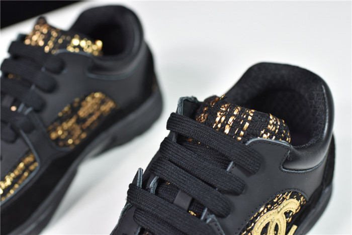 CHNE1 Leather Low Top Sneakers - CCSHOES