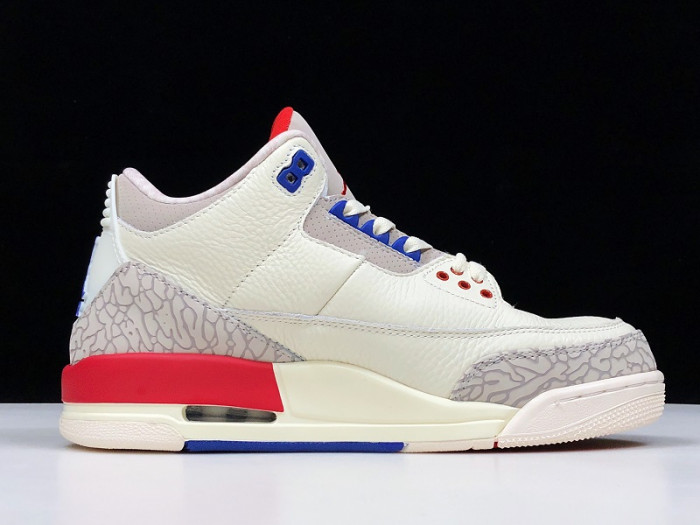 Air Jordan 3 Retro "CHARITY GAME" sail red mens 136064-140 - CCSHOES