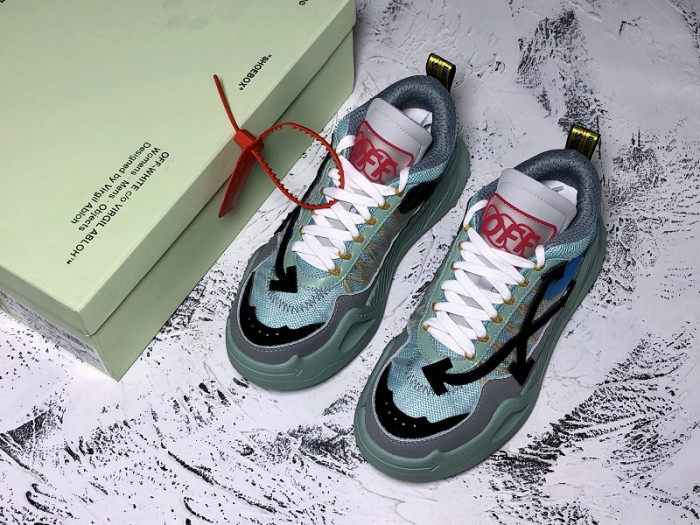 OFF-WHITE C/O ODSY-1000 SNEAKER GREEN - CCSHOES