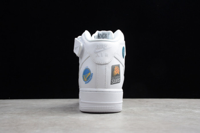 AIR FORCE 1 MID NBA WHITE AQ8017-100 - CCSHOES